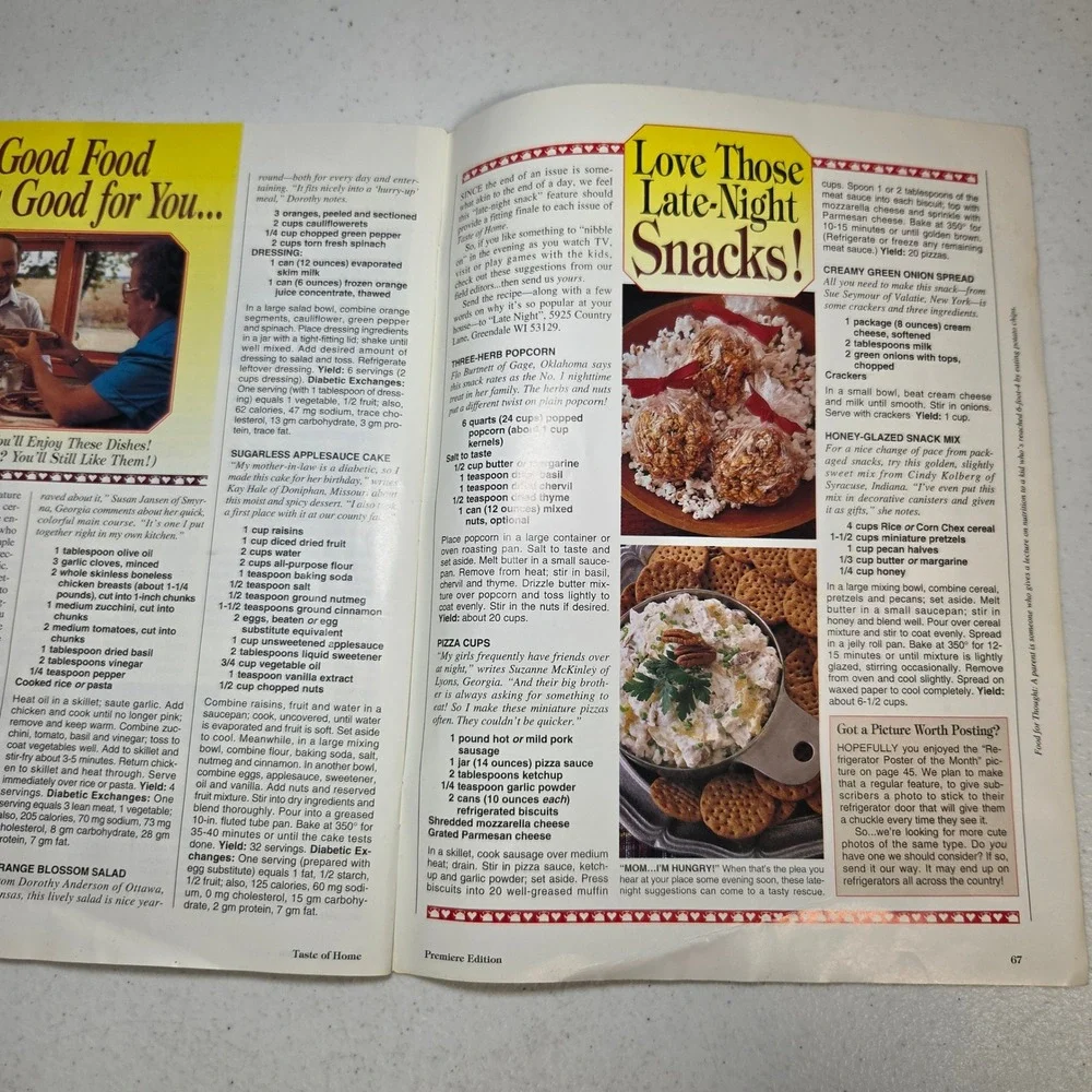 Taste of Home Premiere Edition 1993 Cookies Magazine Reiman Publications